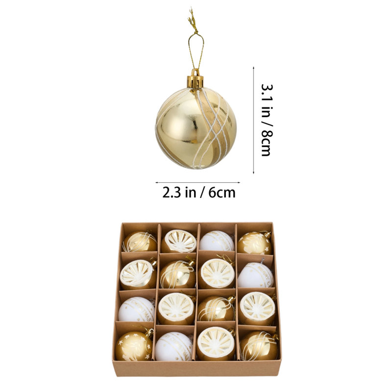 8cm Plastic / Acrylic Bauble