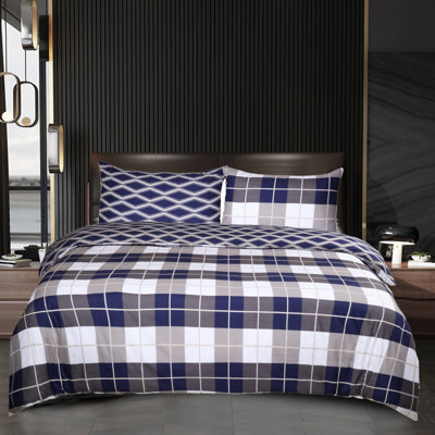 Microfiber Flora Reversible Duvet Cover with Pillowcases