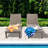Outdoor Chaise Lounge with Cushions