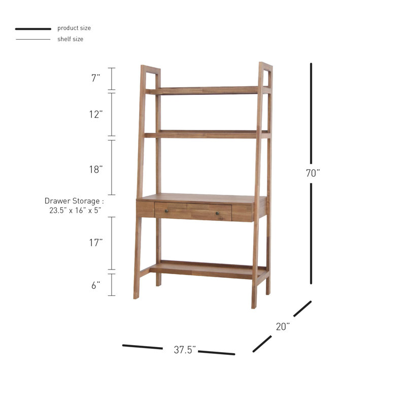 Castelli Solid Wood Leaning / Ladder Desk