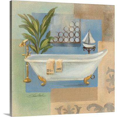 «Sea Bath Coastal Bathaign I» par Silvia Vassileva, peinture sur toile