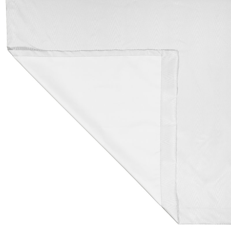 Cassidy Blackout Curtain Single Panel, 52" W x 63" L, White
