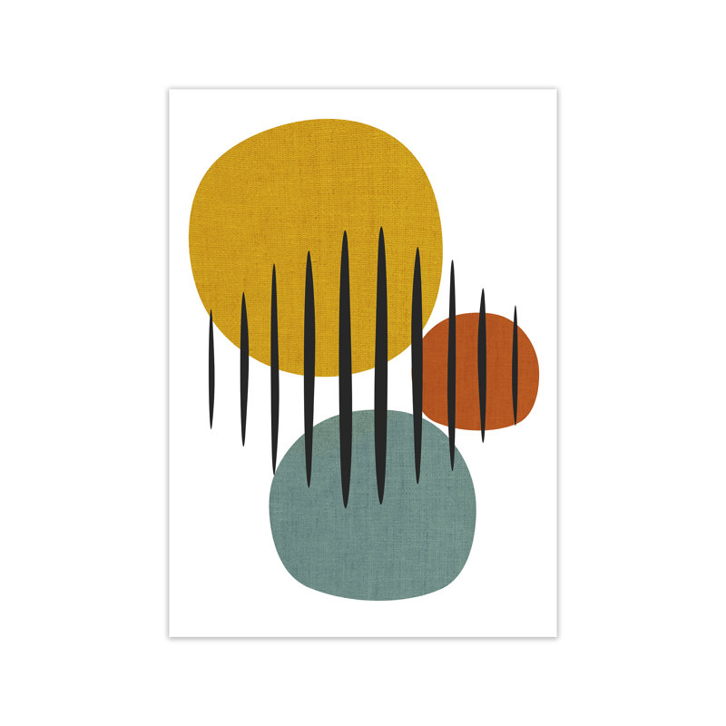 Mid Century B Original - Print, No Frame, 84cm H x 59cm W x 1cm D