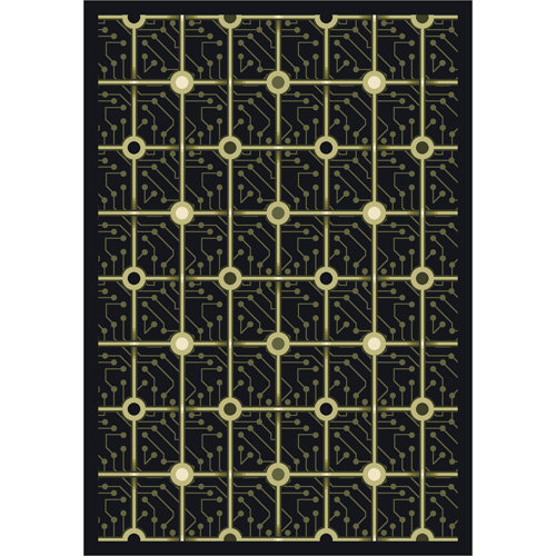 Whimsy Kaleidoscope Electrode Area Rug, 5'4" x 7'8"