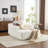 Boneless Velvet Oversized Chaise Lounge Sleeper Sofa-429145836