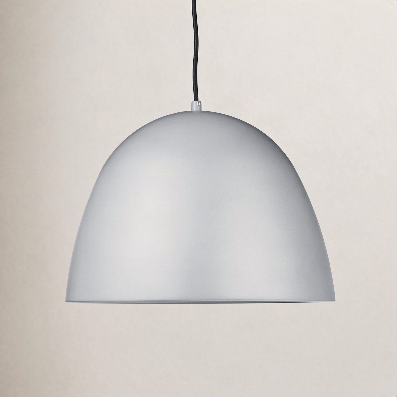 Nelle Single Light Metal Dimmable LED Pendant, 14.5" H x 19.75" W x 19.75" D, Dark Gray/Coffee