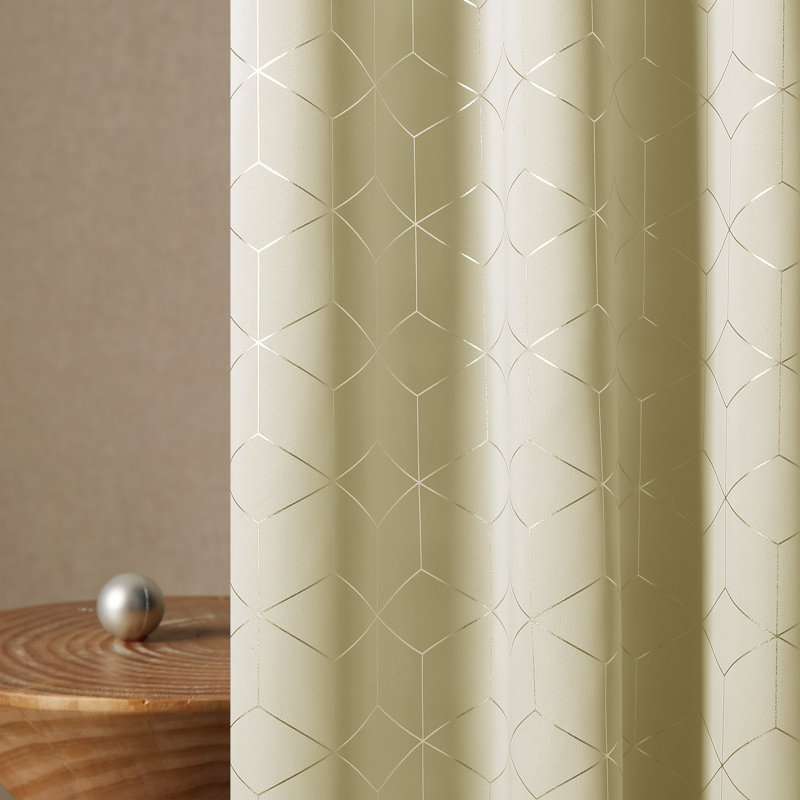 Bost Room Darkening Thermal Curtains, Dark Beige, Width 132 x Drop 138 cm