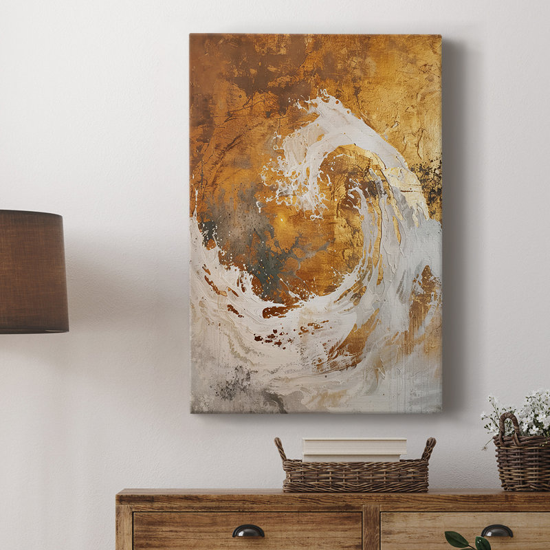 ABSTRACT Series CD XXVI - Cavas de galerie sur mesure, H 27 po x l 18 po