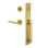 Viaggio Quadrato One-Piece Handleset With D Grip With Circolo Rosette And Contempo Smooth Lever