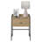 Bushwick 1 - Drawer Steel Nightstand in Brown