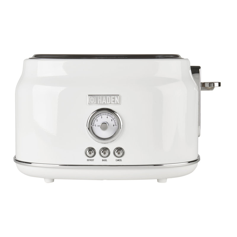 HADEN Dorset 2-Slice Wide-Slot Toaster, Ivory