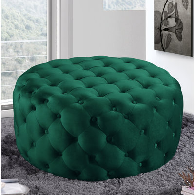 Plattsburgh Velvet Ottoman