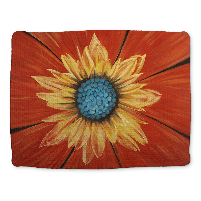 Flower Middle Botanical Braided Placemat | Contemporary Decor