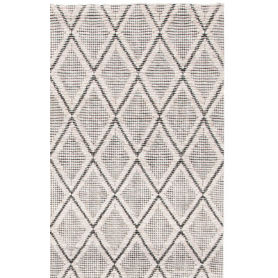 Marbella Hand Woven Wool And Cotton With Latex Geometric Rug