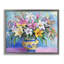 Lys audacieux sur cadre flottant bleu, design par Petal Prints Design-2096812449-2096812455
