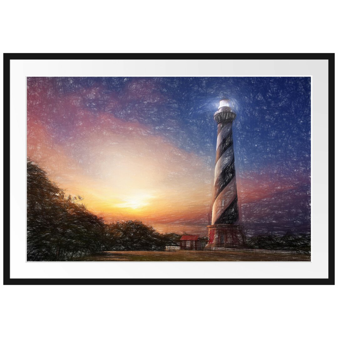 Gerahmtes Poster Cape hatteras Leuchtturm