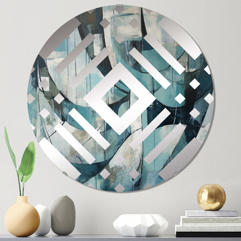 Realm - Miroir décoratif diamant, 23,6 po x 23,6 po