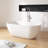51" x 27" Freestanding Solid Surface  Stone Bathroom Soaking Bathtub