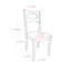 Chaise d'appoint à dossier ouvert en lin Brynulf-1131718185