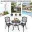 Cast Aluminium Patio Set with 4.5 cm Parasol Hole