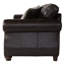 Assise rembourrée en similicuir pour salon foncé