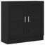 Vitrine Cabinet Book Stand Rack Cupboard Highboard Engineered Wood