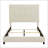 Queen Size Beige Tufted Upholstered Platform Bed