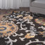 Tapis floral en laine touffeté à la main Emrick-1825925927