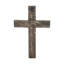 Croix en bois gris vieilli 18 x 12