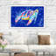 «Vibrant Blue Sea Turtle» par Chelsea Goodrich - reproduction-31937793-32140832