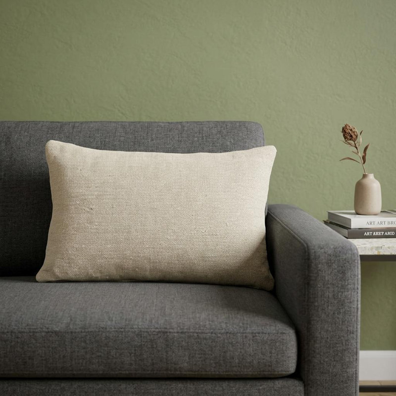 Bliss Transitional Beige Throw Pillow