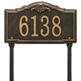 Gatewood Personalized Standard 1-Line Lawn Address Sign