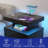 Britini Manufactured Wood Nightstand with Wireless Charging Station, LED Lights and 3 Drawers-396325918