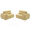 Canapé tissé à rayures en chenille tissé, canapé compact à rangée droite avec éponge haute densité, canapé économiseur d'espace requis sans assemblage pour le salon, appartement, bureau-1294535541