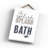 Splish Splash - Unframed Typography on Wood