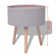 Side Table Sofa End Table Accent Coffee Table with Serving Tray Round