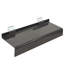 Étagère à chaussures de luxe en acrylique pour mur à lattes, l 10 po x H 1,25 po x P 4 po, gris fumée, paquet de 10-124639010