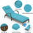 2-Piece Rattan Patio Chaise Lounge Set, Adjustable Recliners with Cushions-154793035