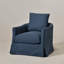 Fauteuil demi-tonneau pivotant rembourré de 32 po de largeur-270538739