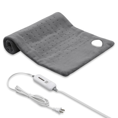 Electric Throw Blanket Heating Pad with 3 Heating Levels Heated Blanket Machine Washable -  MoNiBloom, A70-HP-001-DG