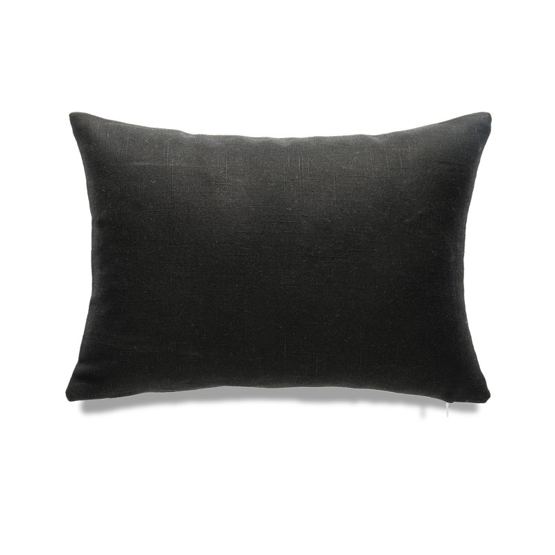 SEATTLE SOLID Throw Pillow, Black, Down Blend