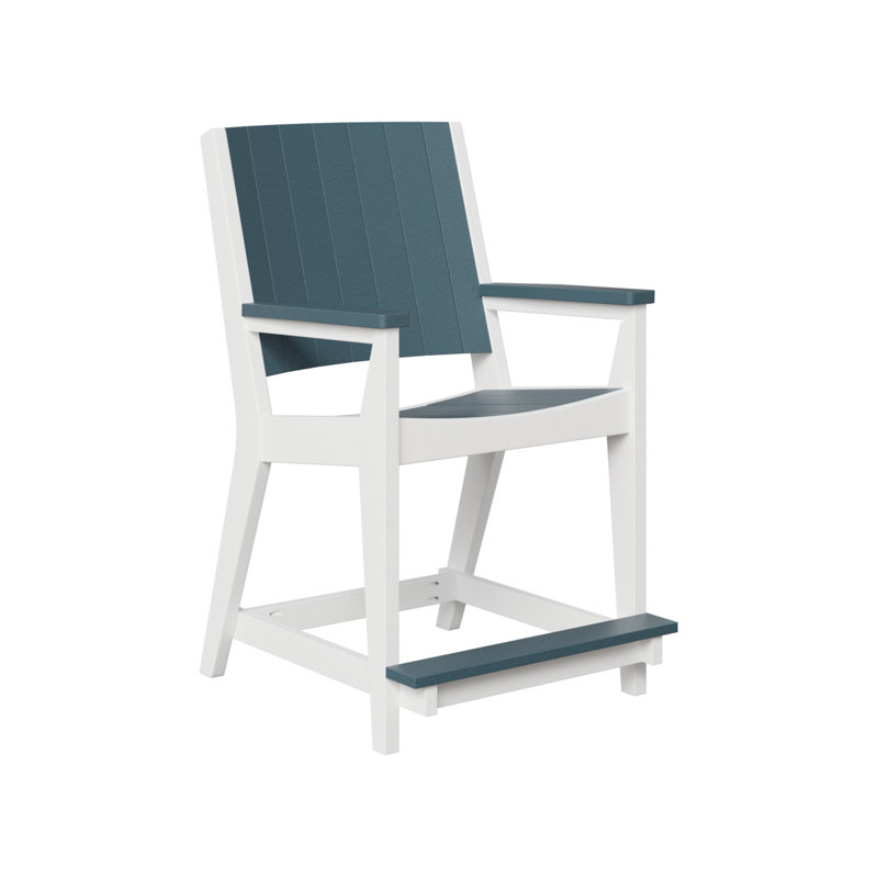 Fauteuil de conversation berlinois berlinois, Blanc / Gris ardoise