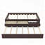 Lit plateforme simple avec lit gigogne et 2 tiroirs Ensemble de lattes et multiprise, bois massif pour un rangement compact et polyvalent-383212680-383212725