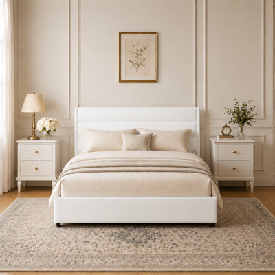 Brezzy Upholstered Storage Bed with Wingback