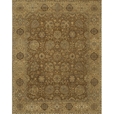 Tapis brun / vert clair Gvidas