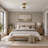 16.5" Glass Semi Flush Mount Ceiling Light