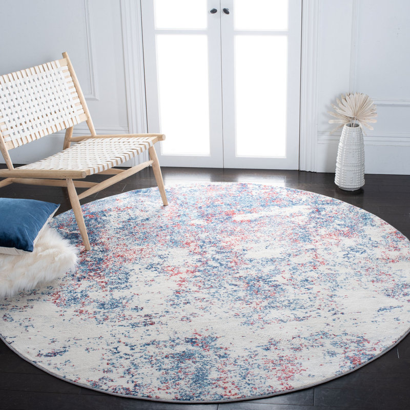 Portsmouth Navy Area Rug, Round 3'