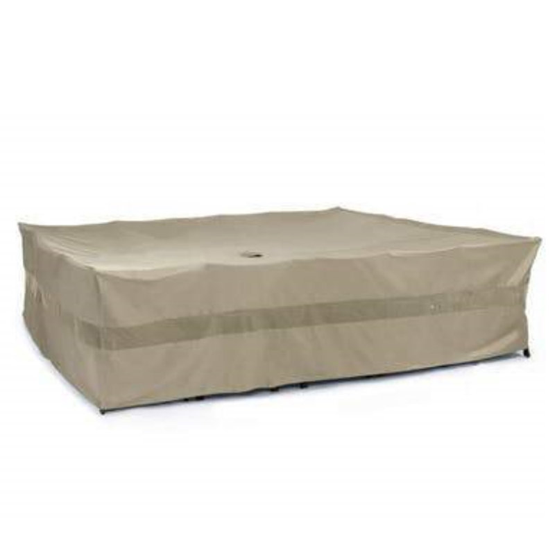 Housse pour ensemble repas de patio ultra-résistante à l’eau, H 38 po x l 90 po x P 160 po