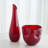 Tall Slant Handmade Glass Table Vase