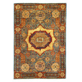 Oriental Area Rug in Blue/Red/Wine/Yellow